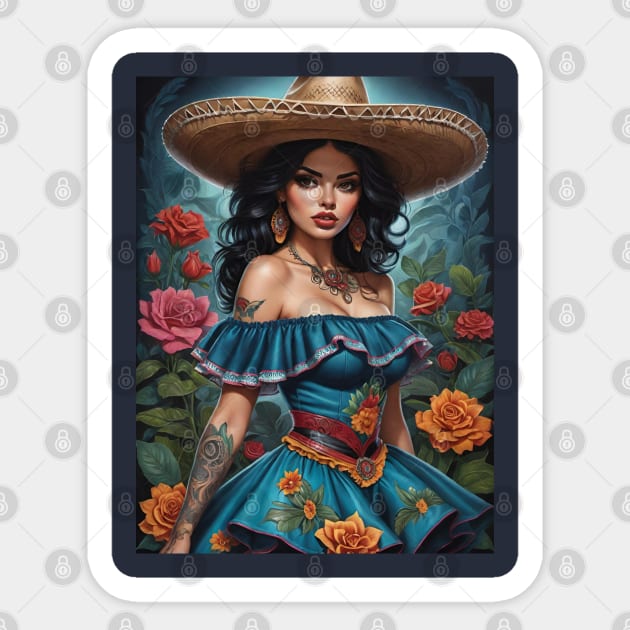 La Mujer Buena Sticker by Absinthe Society 